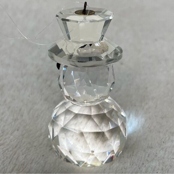 Timeless Treasures Snowman Figurine Cut Crystal Ornament Christmas Holiday Decor - Picture 3 of 11